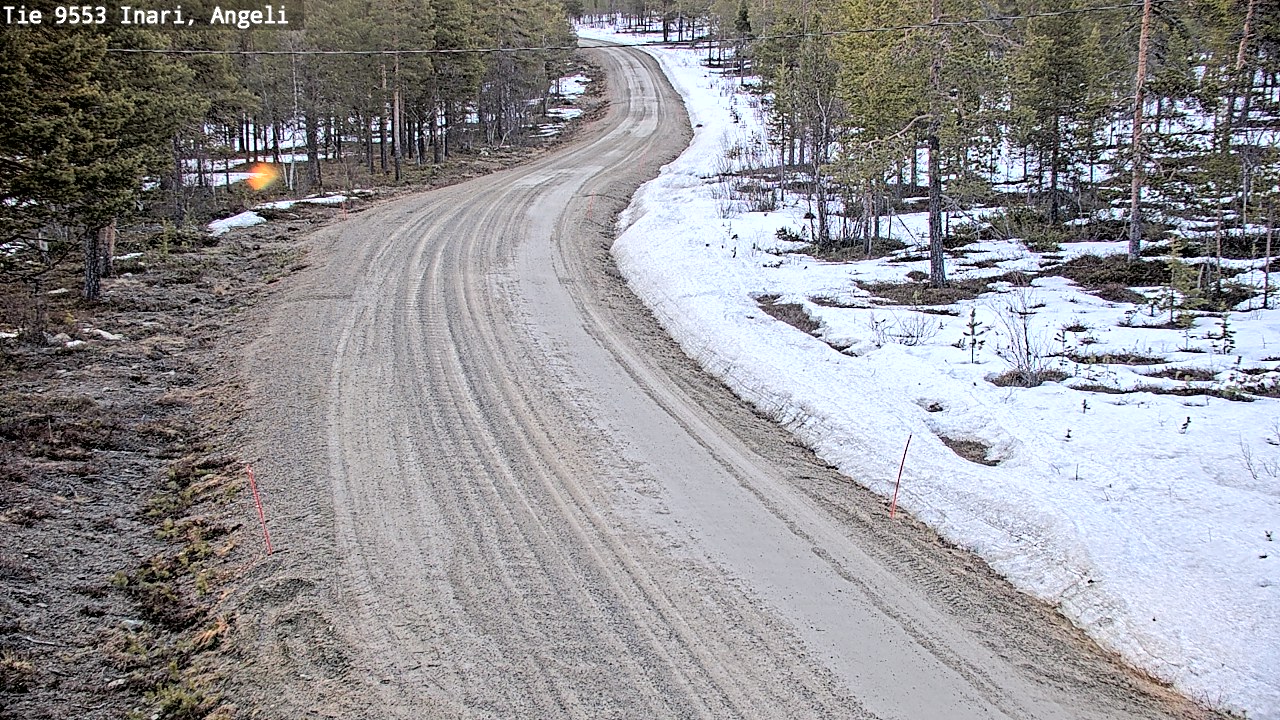 Weather Camera Image Road 9553 Inari, Angeli, Lintupuolivaara, Inari, Lappi