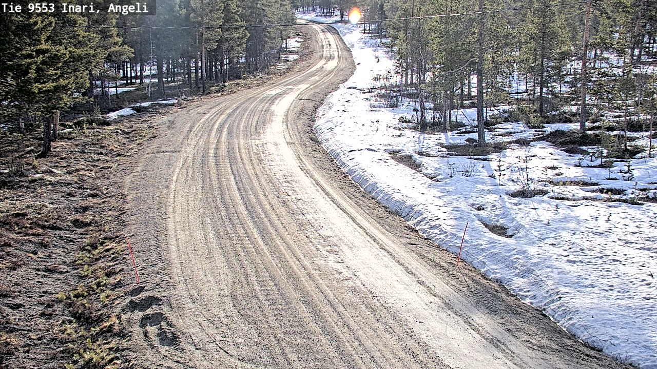 Weather Camera Image Road 9553 Inari, Angeli, Lintupuolivaara, Inari, Lappi