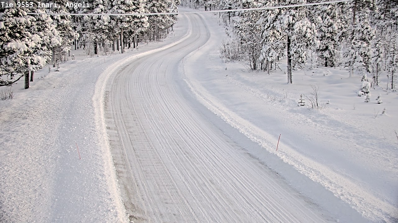 Weather Camera Image Väg 9553 Inari, Angeli, Lintupuolivaara, Inari, Lappi
