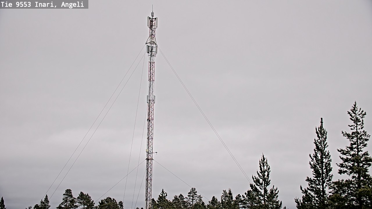 Weather Camera Image Väg 9553 Inari, Angeli, Lintupuolivaara, Inari, Lappi