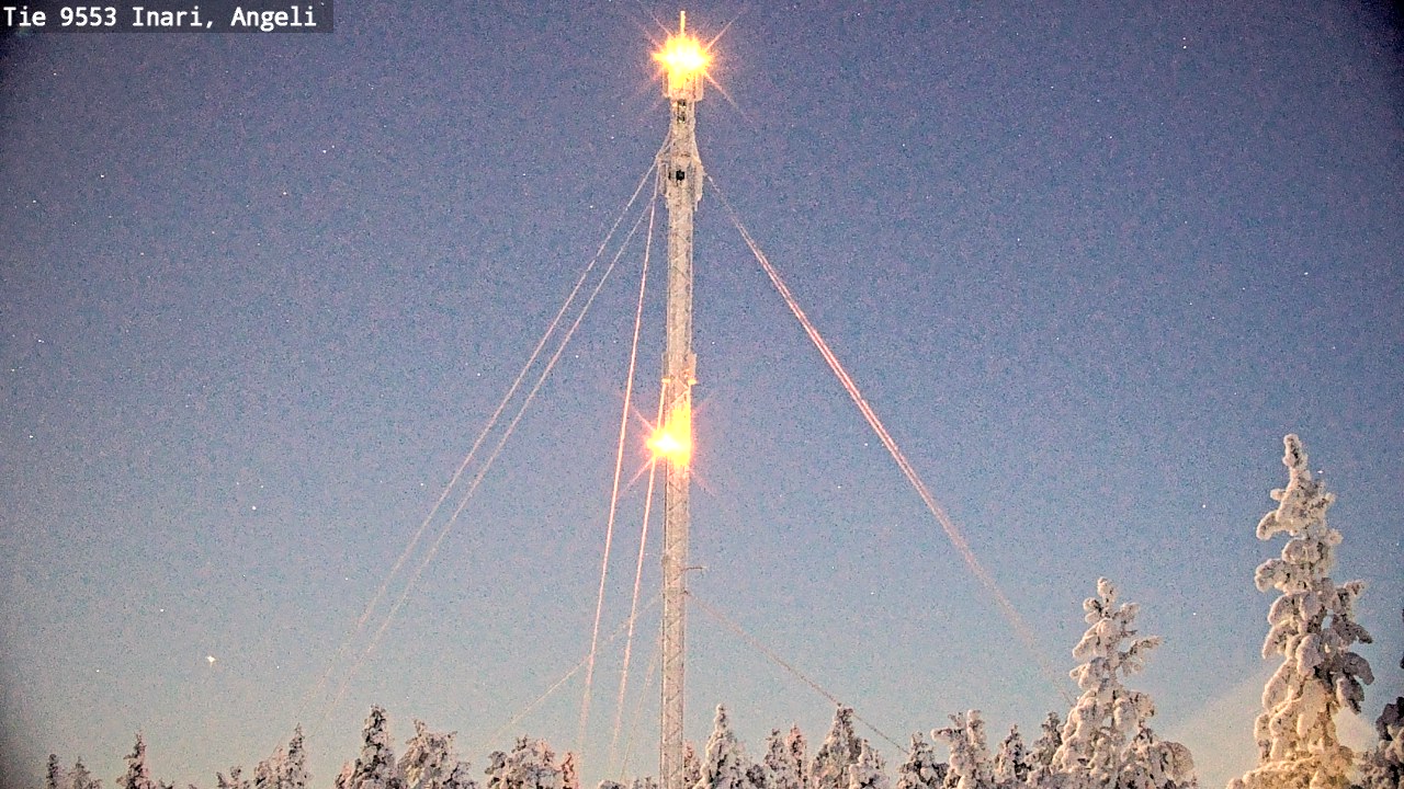 Weather Camera Image Road 9553 Inari, Angeli, Lintupuolivaara, Inari, Lappi