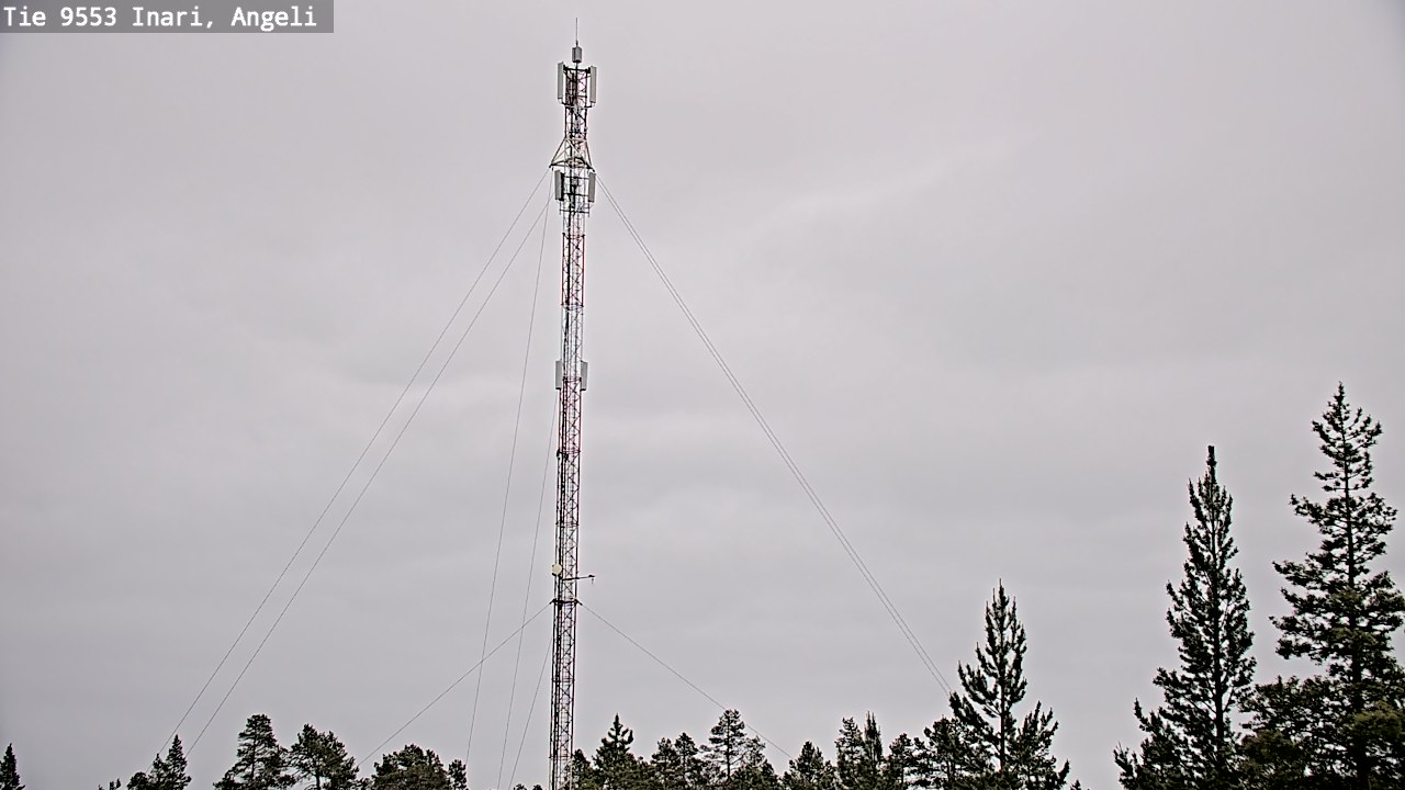 Weather Camera Image Väg 9553 Inari, Angeli, Lintupuolivaara, Inari, Lappi