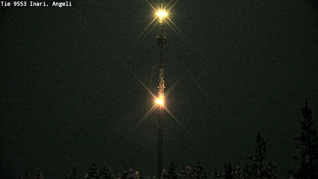 Weather Camera Image Väg 9553 Inari, Angeli, Lintupuolivaara, Inari, Lappi