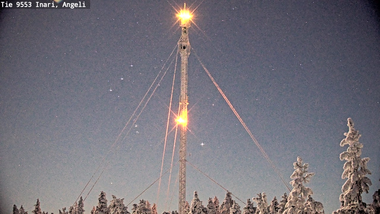 Weather Camera Image Road 9553 Inari, Angeli, Lintupuolivaara, Inari, Lappi
