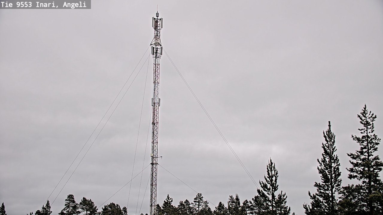 Weather Camera Image Väg 9553 Inari, Angeli, Lintupuolivaara, Inari, Lappi