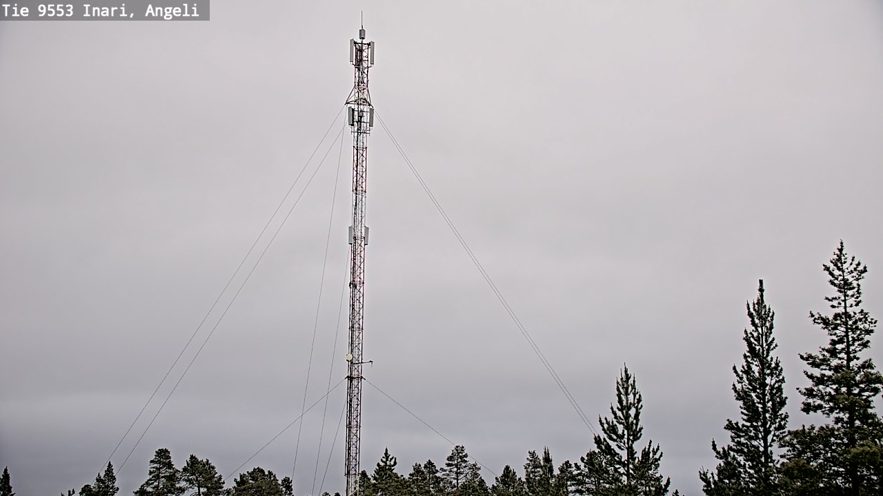 Weather Camera Image Väg 9553 Inari, Angeli, Lintupuolivaara, Inari, Lappi