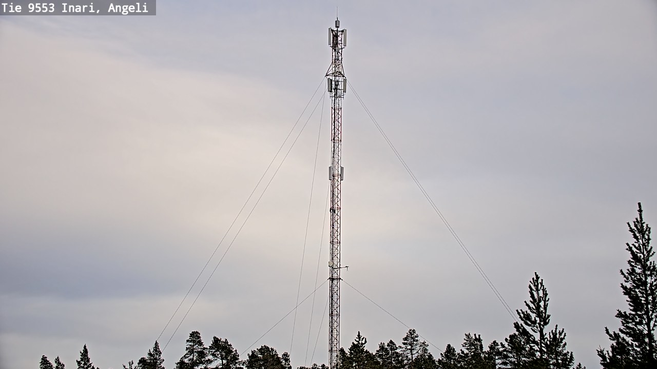 Weather Camera Image Road 9553 Inari, Angeli, Lintupuolivaara, Inari, Lappi