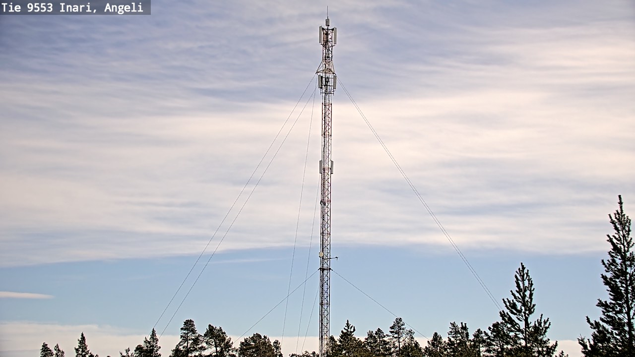 Weather Camera Image Road 9553 Inari, Angeli, Lintupuolivaara, Inari, Lappi