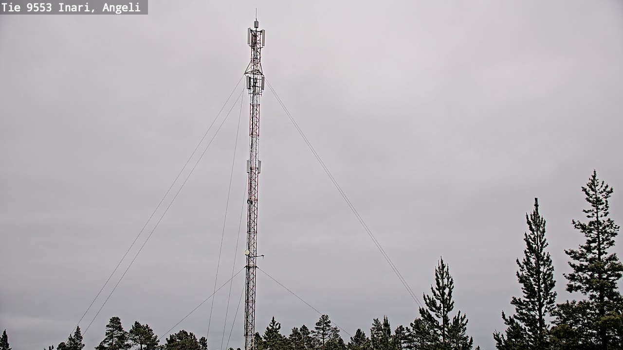 Weather Camera Image Väg 9553 Inari, Angeli, Lintupuolivaara, Inari, Lappi
