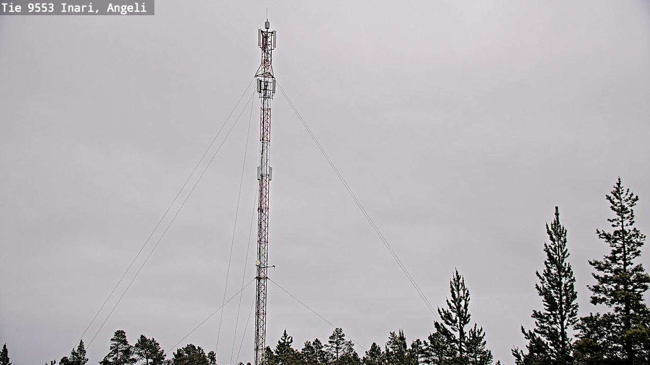 Weather Camera Image Väg 9553 Inari, Angeli, Lintupuolivaara, Inari, Lappi