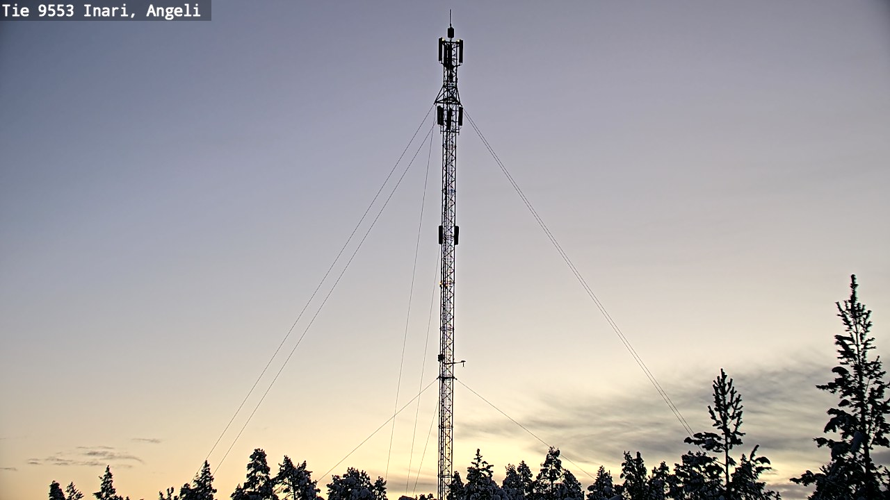 Weather Camera Image Road 9553 Inari, Angeli, Lintupuolivaara, Inari, Lappi
