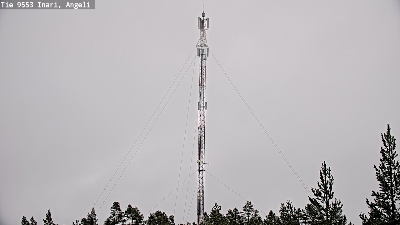 Weather Camera Image Road 9553 Inari, Angeli, Lintupuolivaara, Inari, Lappi