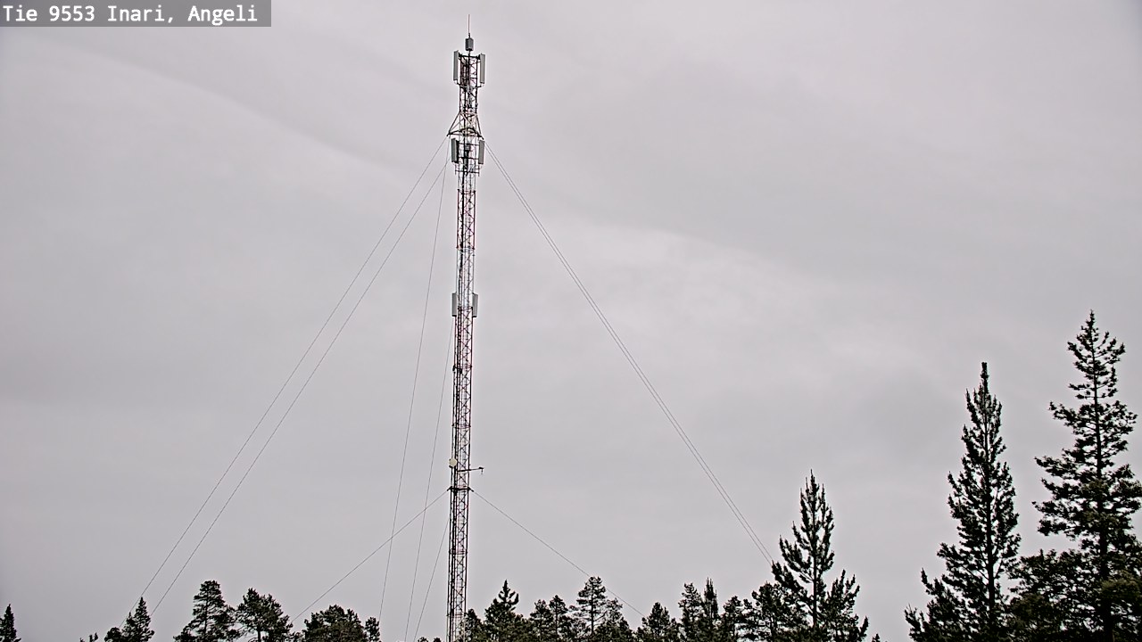 Weather Camera Image Väg 9553 Inari, Angeli, Lintupuolivaara, Inari, Lappi