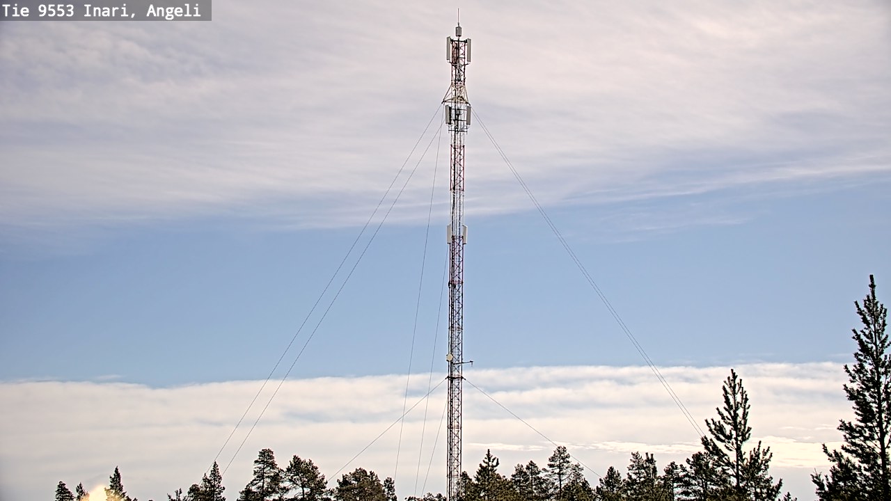 Weather Camera Image Road 9553 Inari, Angeli, Lintupuolivaara, Inari, Lappi