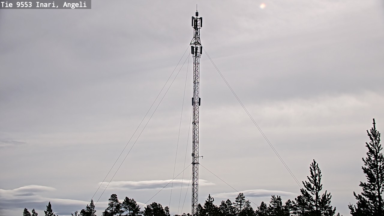 Weather Camera Image Road 9553 Inari, Angeli, Lintupuolivaara, Inari, Lappi