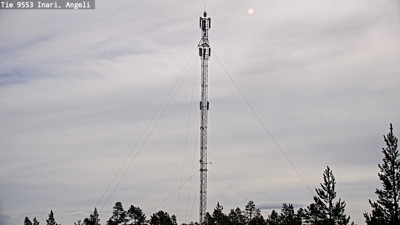 Weather Camera Image Road 9553 Inari, Angeli, Lintupuolivaara, Inari, Lappi
