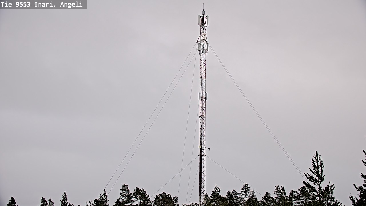 Weather Camera Image Road 9553 Inari, Angeli, Lintupuolivaara, Inari, Lappi