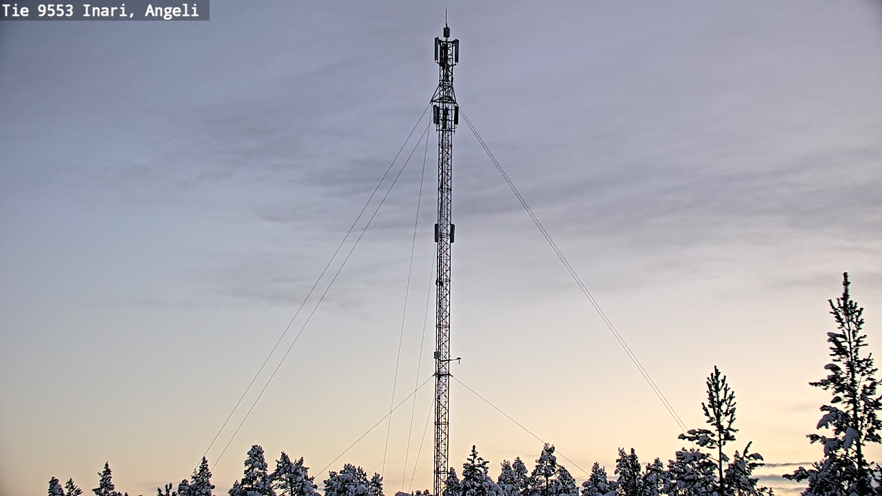 Weather Camera Image Road 9553 Inari, Angeli, Lintupuolivaara, Inari, Lappi