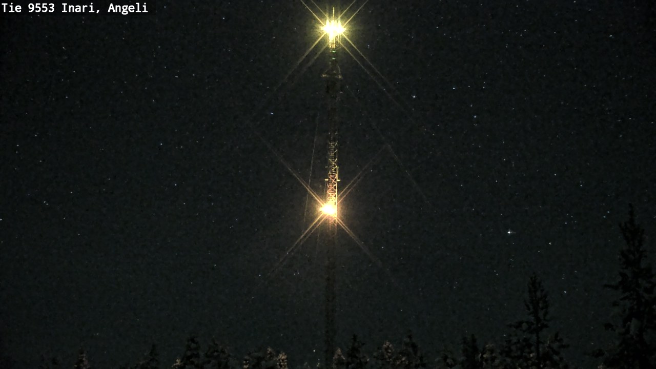 Weather Camera Image Väg 9553 Inari, Angeli, Lintupuolivaara, Inari, Lappi