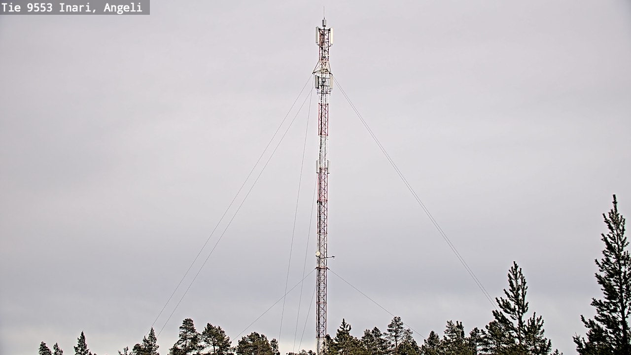 Weather Camera Image Road 9553 Inari, Angeli, Lintupuolivaara, Inari, Lappi