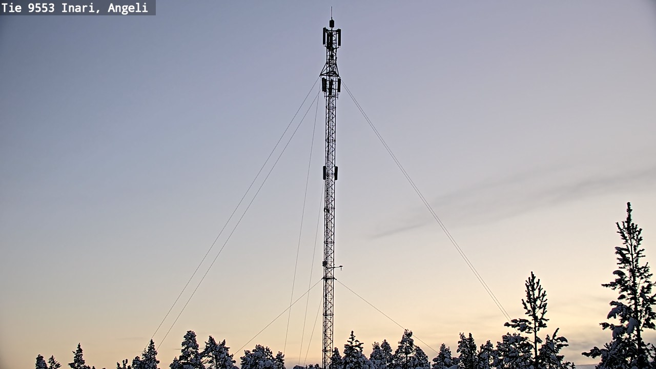 Weather Camera Image Road 9553 Inari, Angeli, Lintupuolivaara, Inari, Lappi