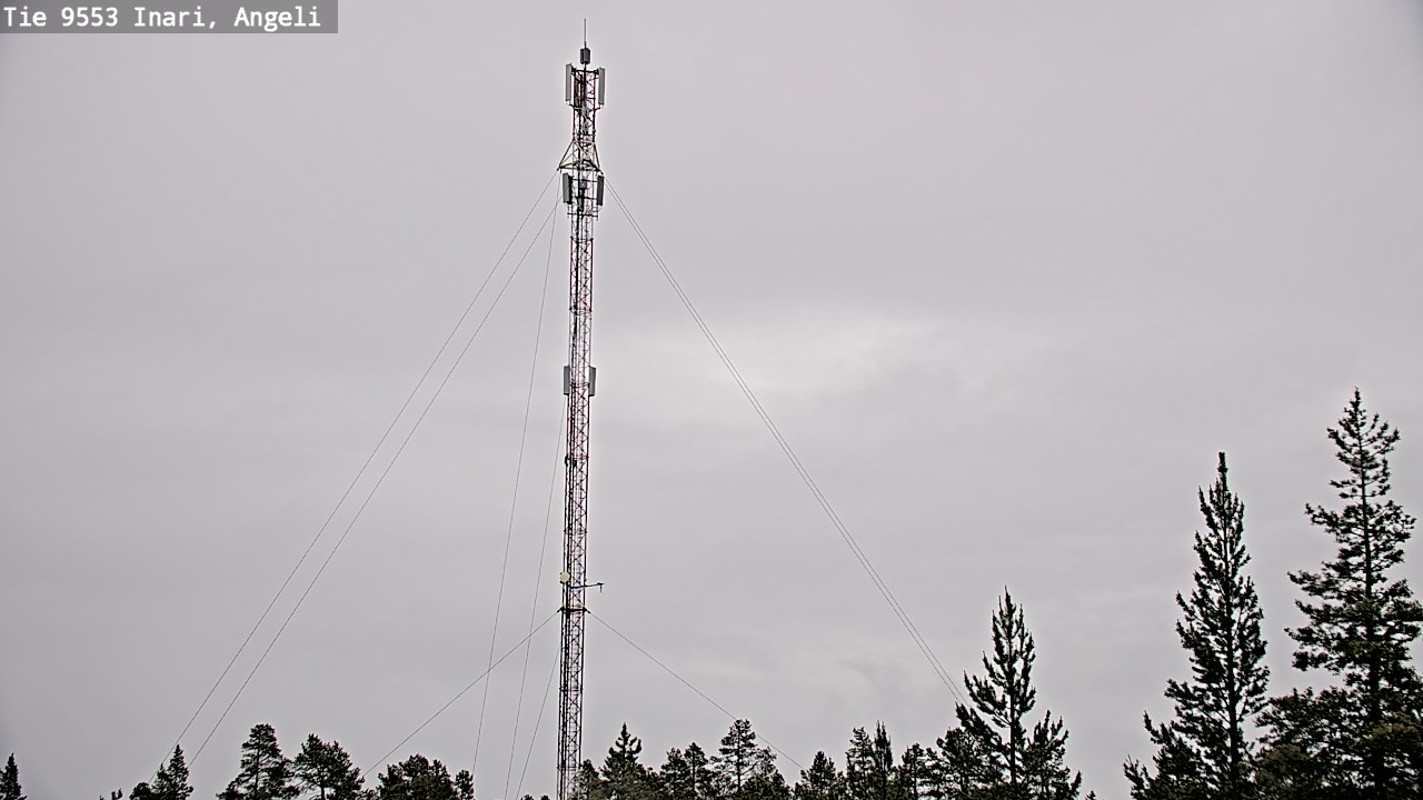 Weather Camera Image Väg 9553 Inari, Angeli, Lintupuolivaara, Inari, Lappi