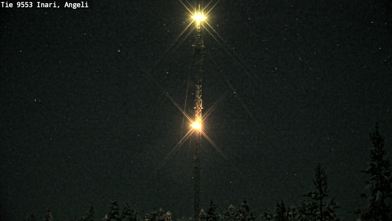 Weather Camera Image Väg 9553 Inari, Angeli, Lintupuolivaara, Inari, Lappi