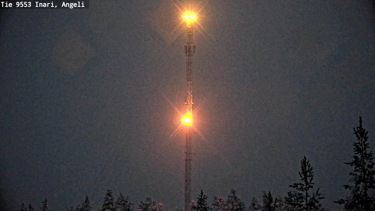 Weather Camera Image Väg 9553 Inari, Angeli, Lintupuolivaara, Inari, Lappi