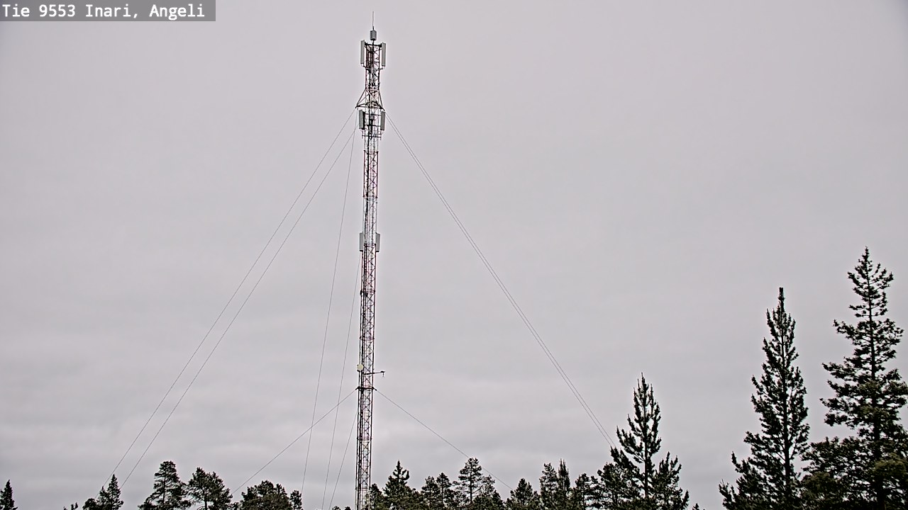 Weather Camera Image Väg 9553 Inari, Angeli, Lintupuolivaara, Inari, Lappi