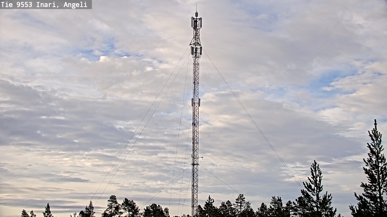 Weather Camera Image Road 9553 Inari, Angeli, Lintupuolivaara, Inari, Lappi