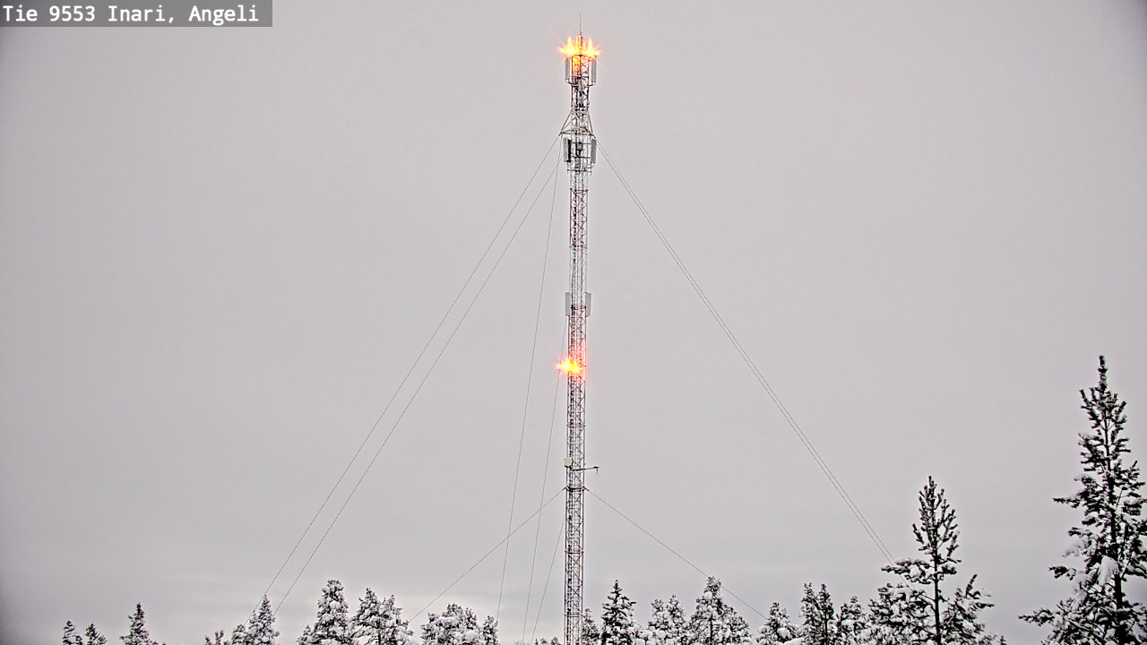 Weather Camera Image Väg 9553 Inari, Angeli, Lintupuolivaara, Inari, Lappi