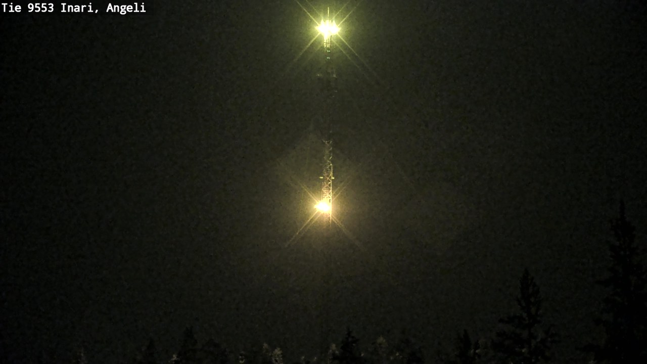 Weather Camera Image Väg 9553 Inari, Angeli, Lintupuolivaara, Inari, Lappi