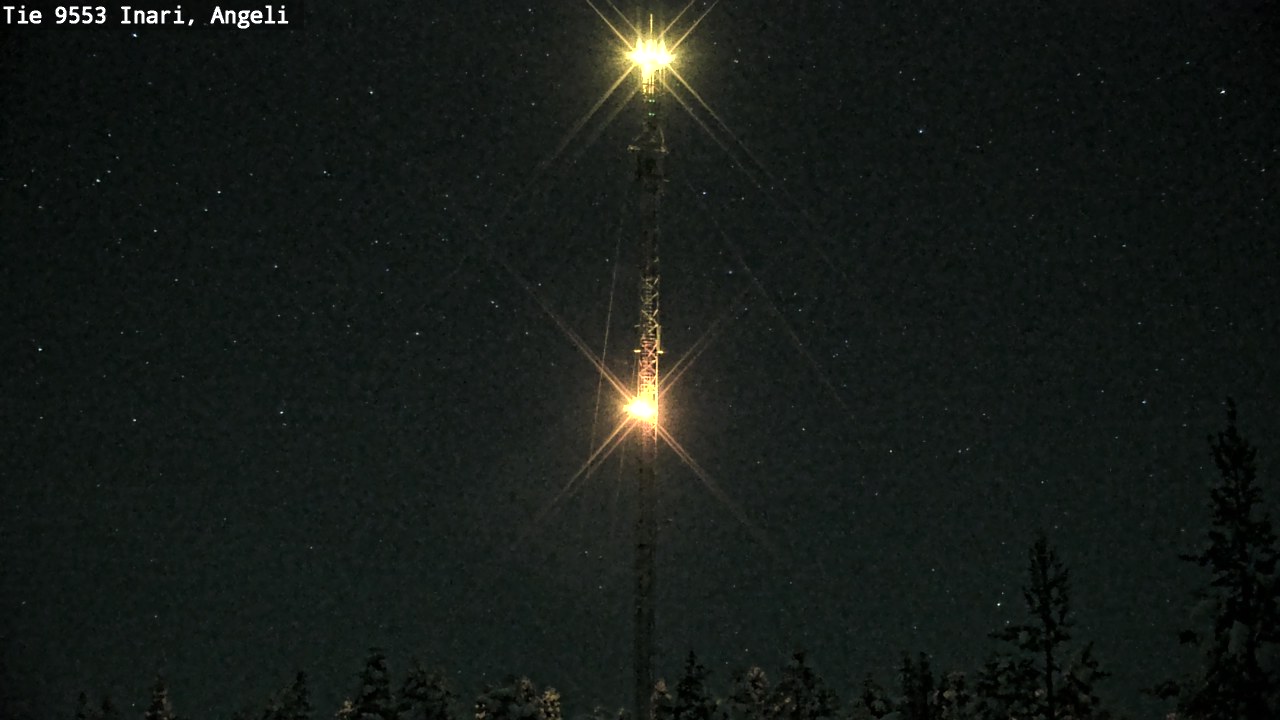 Weather Camera Image Väg 9553 Inari, Angeli, Lintupuolivaara, Inari, Lappi