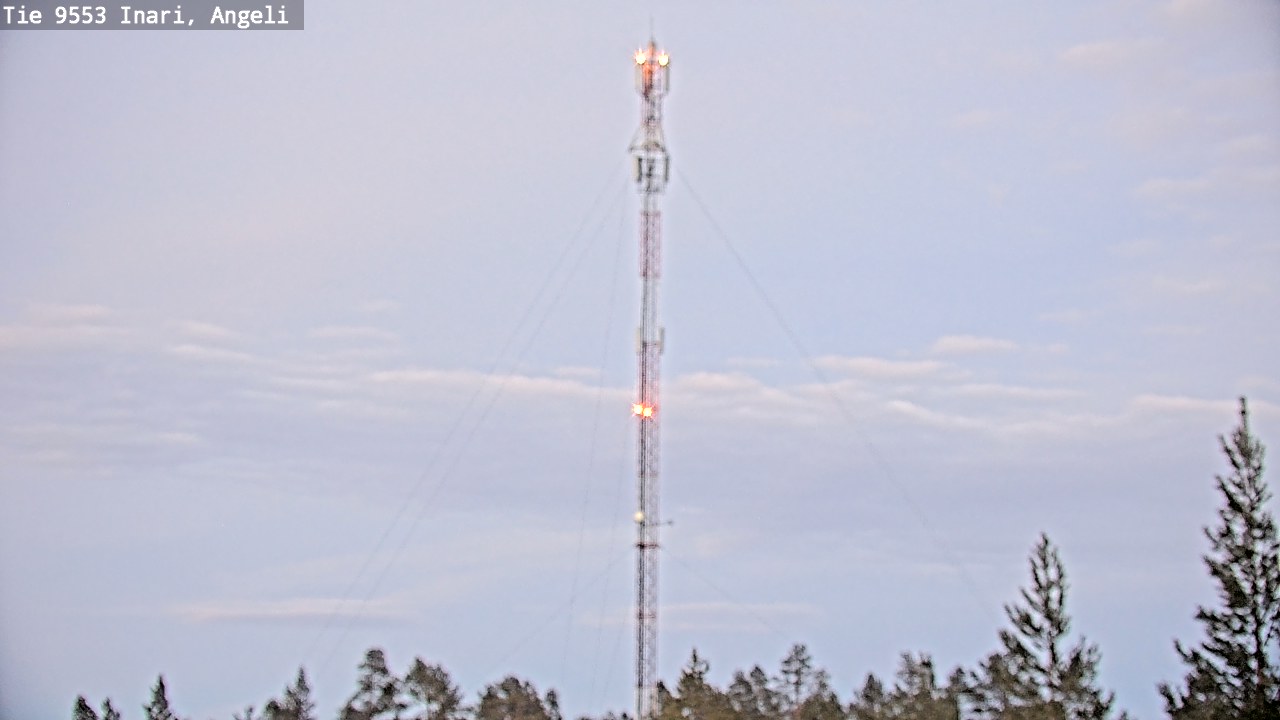 Weather Camera Image Road 9553 Inari, Angeli, Lintupuolivaara, Inari, Lappi