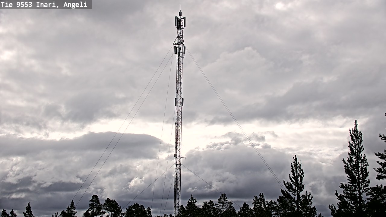 Weather Camera Image Road 9553 Inari, Angeli, Lintupuolivaara, Inari, Lappi