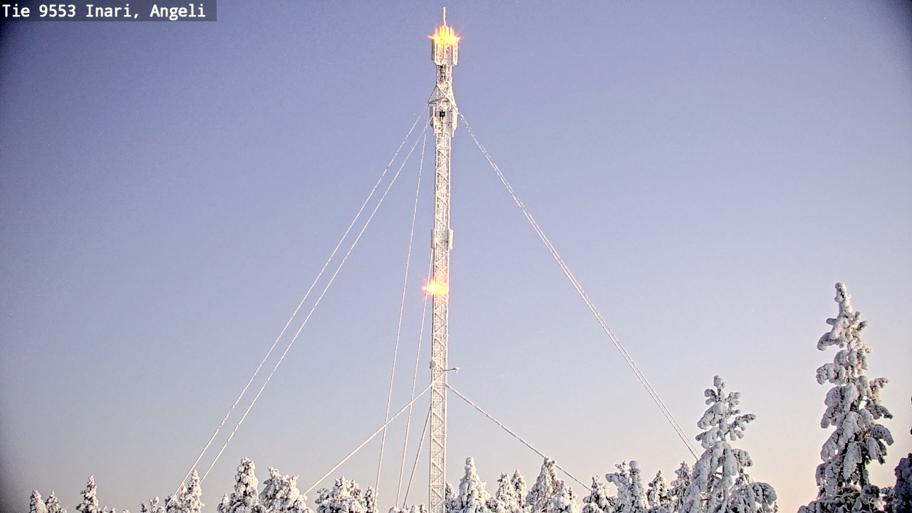 Weather Camera Image Road 9553 Inari, Angeli, Lintupuolivaara, Inari, Lappi