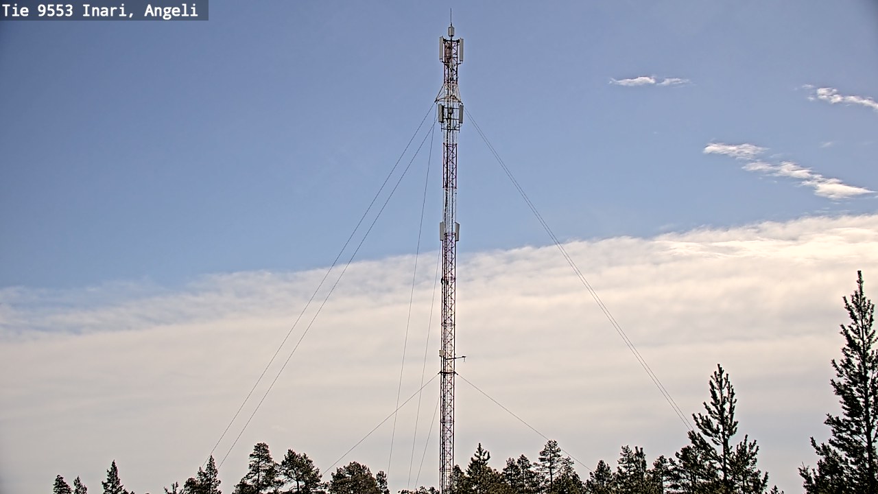 Weather Camera Image Road 9553 Inari, Angeli, Lintupuolivaara, Inari, Lappi