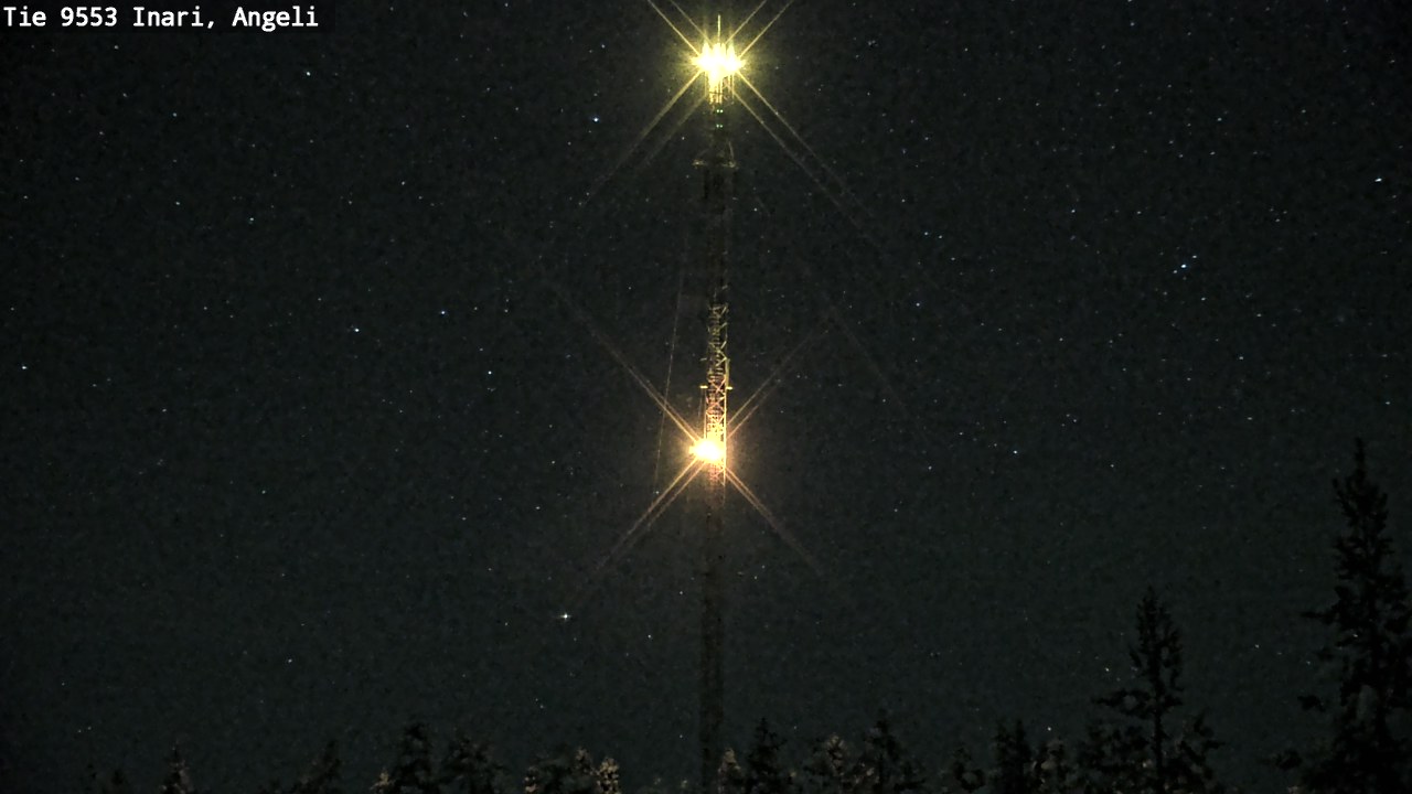 Weather Camera Image Väg 9553 Inari, Angeli, Lintupuolivaara, Inari, Lappi