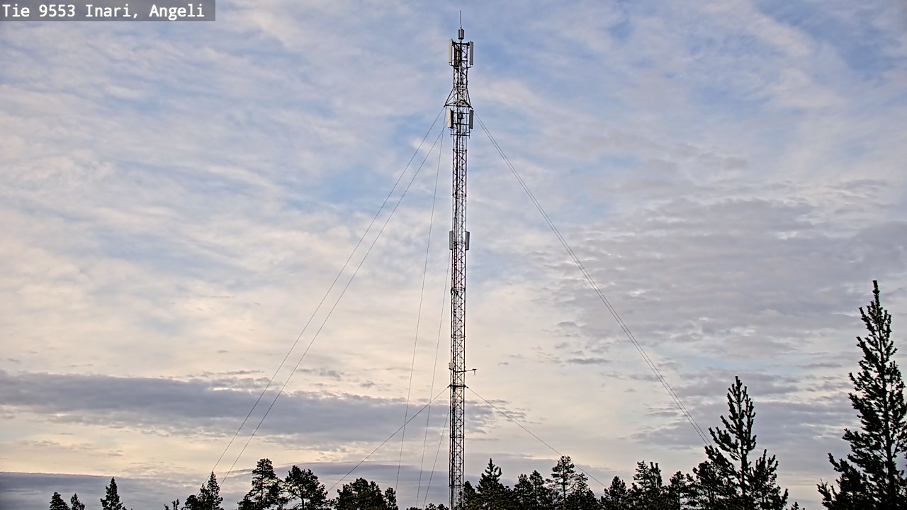 Weather Camera Image Road 9553 Inari, Angeli, Lintupuolivaara, Inari, Lappi