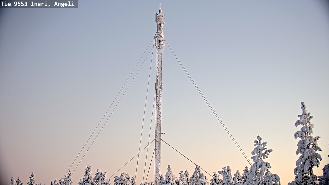 Weather Camera Image Road 9553 Inari, Angeli, Lintupuolivaara, Inari, Lappi