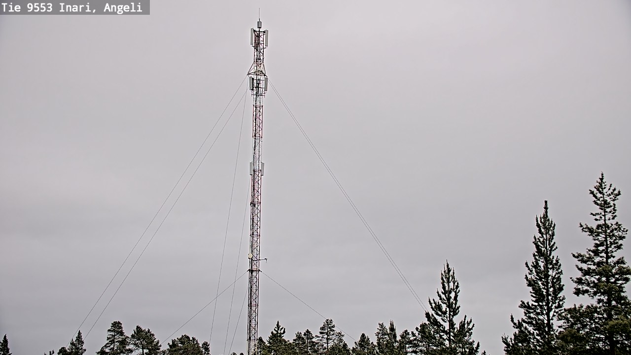 Weather Camera Image Väg 9553 Inari, Angeli, Lintupuolivaara, Inari, Lappi