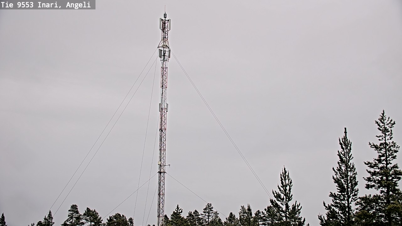 Weather Camera Image Väg 9553 Inari, Angeli, Lintupuolivaara, Inari, Lappi