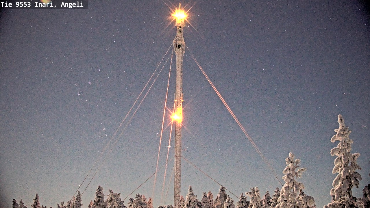 Weather Camera Image Road 9553 Inari, Angeli, Lintupuolivaara, Inari, Lappi