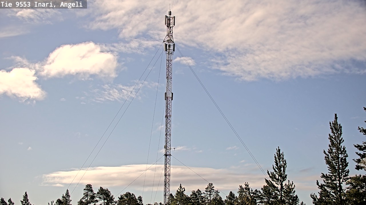 Weather Camera Image Road 9553 Inari, Angeli, Lintupuolivaara, Inari, Lappi