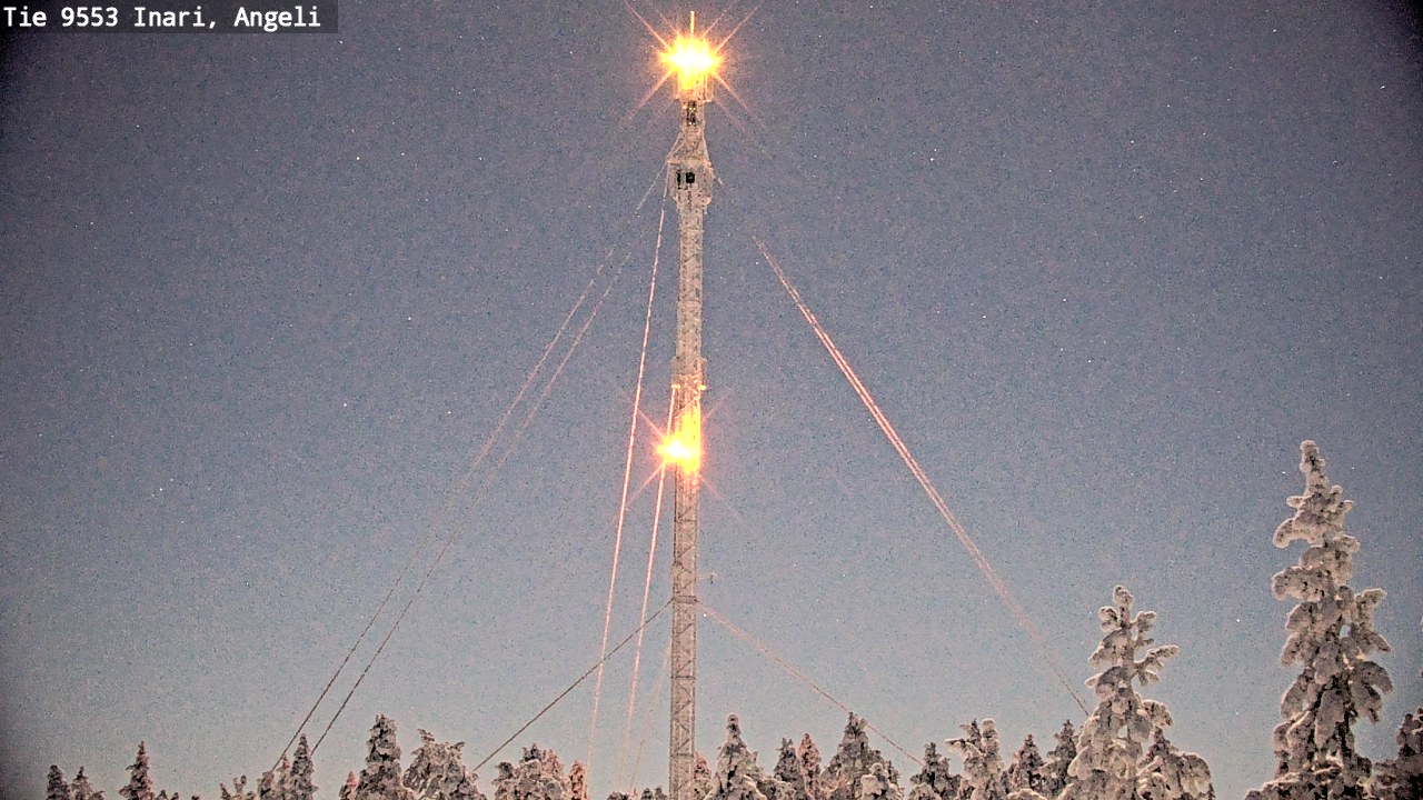 Weather Camera Image Väg 9553 Inari, Angeli, Lintupuolivaara, Inari, Lappi