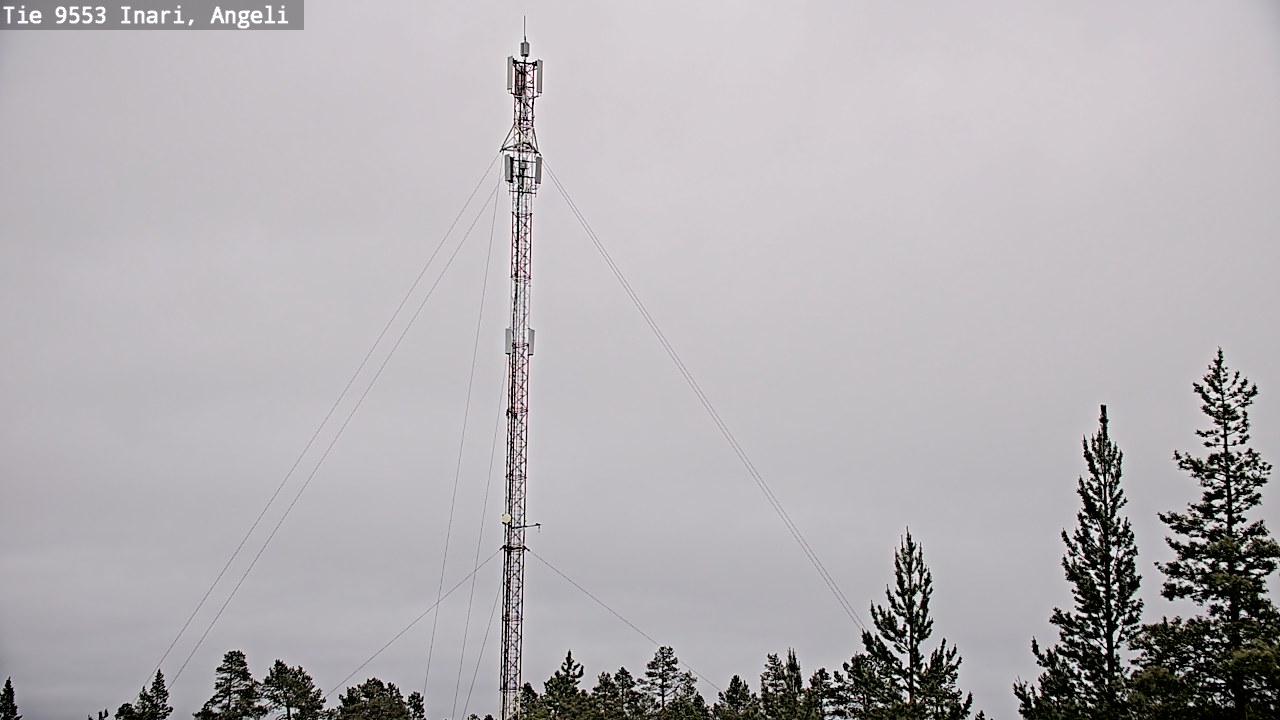 Weather Camera Image Väg 9553 Inari, Angeli, Lintupuolivaara, Inari, Lappi