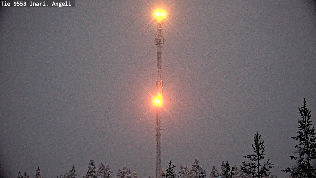 Weather Camera Image Väg 9553 Inari, Angeli, Lintupuolivaara, Inari, Lappi