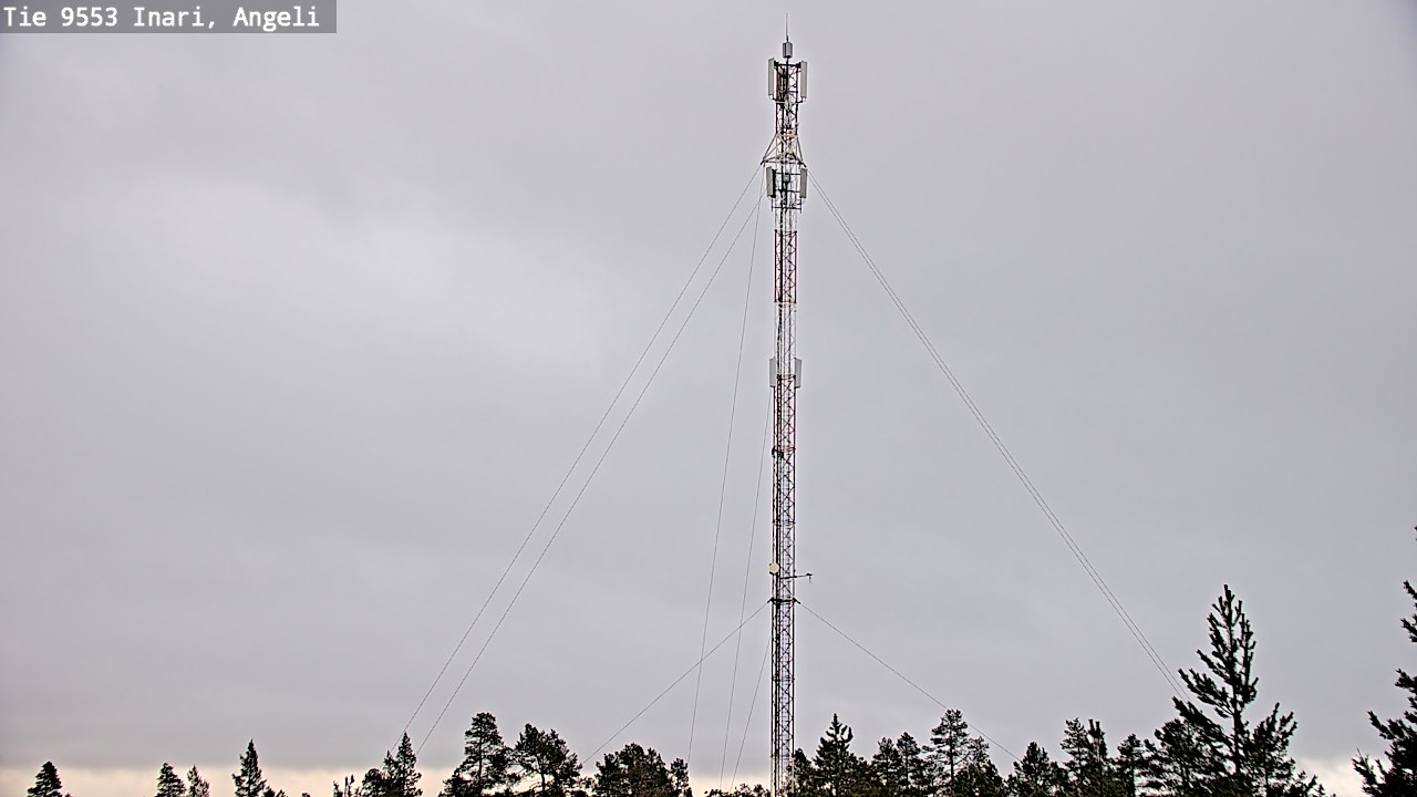 Weather Camera Image Road 9553 Inari, Angeli, Lintupuolivaara, Inari, Lappi
