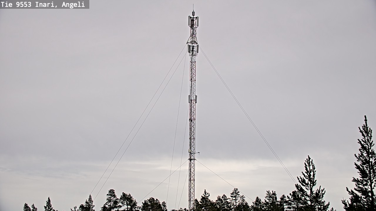 Weather Camera Image Road 9553 Inari, Angeli, Lintupuolivaara, Inari, Lappi