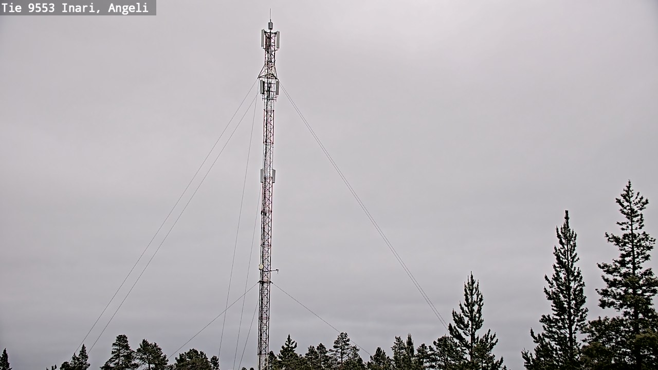 Weather Camera Image Väg 9553 Inari, Angeli, Lintupuolivaara, Inari, Lappi
